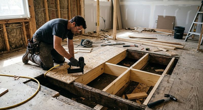 Floor Joist Repair in Wilmington, NC